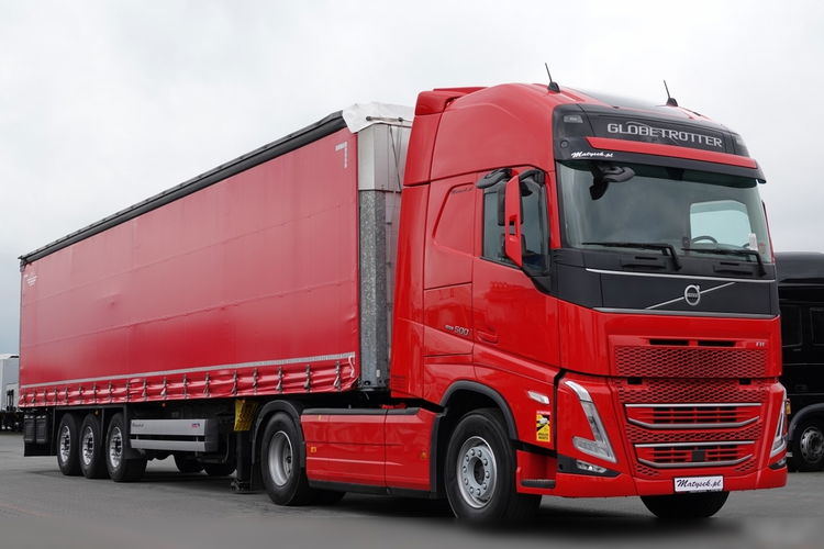 Volvo FH 500 / I-SAVE / ZESTAW / I-PARK COOL / NOWY MODEL / OPONY 100 % / + SCHMITZ-CARGOBULL / FIRANKA / MULDA DO STALI 9 M / DACH PODNOSZONY DO JAZDY 3 poziomy / COILMULDA / 2021 ROK  zdjęcie 8