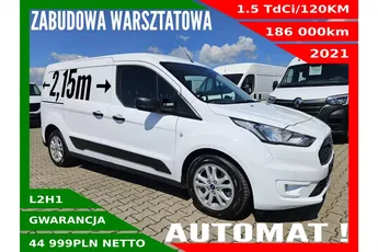 Ford transit-connect L2H1 44999zł NETTO Zabudowa Warsztatowa 1.5 TdCi/120KM