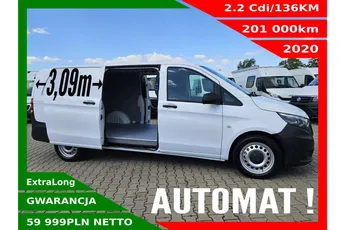 Mercedes Vito ExtraLong 59999zł Netto 2.2 Cdi/136KM