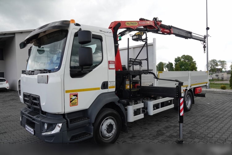 Renault D 210 /  4X2 / SKRZYNIOWY 5 M + HDS PALFINGER PK 8.501 SLD A / UDŹWIG 5 580G / STEROWANIE RADIOWE / ROTATOR / SPROWADZONY zdjęcie 2