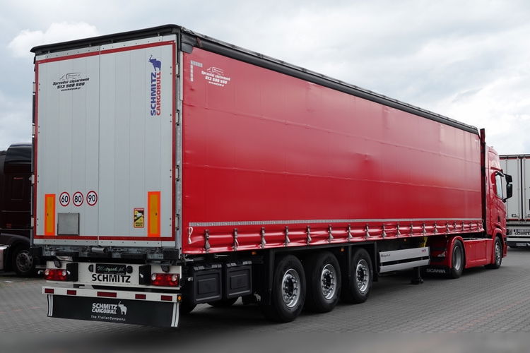 Scania R 450 / OPONY 100% / 2021 ROK / ZESTAW / FIRANKA / MULDA DO STALI 9 M / DACH PODNOSZONY DO JAZDY 3 poziomy / COILMULDA / 2021 ROK / STANDARD / OŚ PODNOSZONA zdjęcie 4