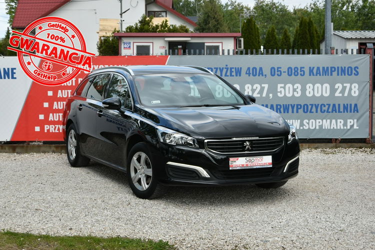 Peugeot 508 SW 1.6HDi 120KM 2017r. SALON alufelgi climatronic TEMPOMAT 150tkm zdjęcie 1
