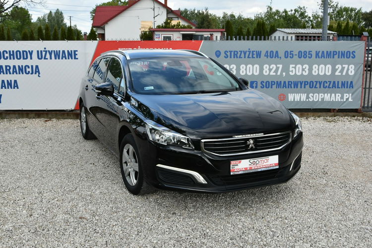 Peugeot 508 SW 1.6HDi 120KM 2017r. SALON alufelgi climatronic TEMPOMAT 150tkm zdjęcie 17