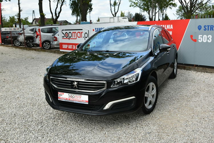 Peugeot 508 SW 1.6HDi 120KM 2017r. SALON alufelgi climatronic TEMPOMAT 150tkm zdjęcie 18