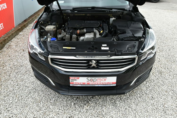Peugeot 508 SW 1.6HDi 120KM 2017r. SALON alufelgi climatronic TEMPOMAT 150tkm zdjęcie 30