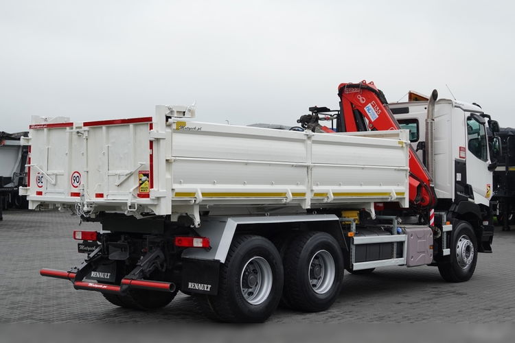 Renault C 380 / 6x4 / WYWROTKA 3 STRONNA  + HDS FASSI F135 / HYDROBURTA / EURO 6 / STEROWANIE RADIOWE / ROTATOR / BORDMATIC zdjęcie 16