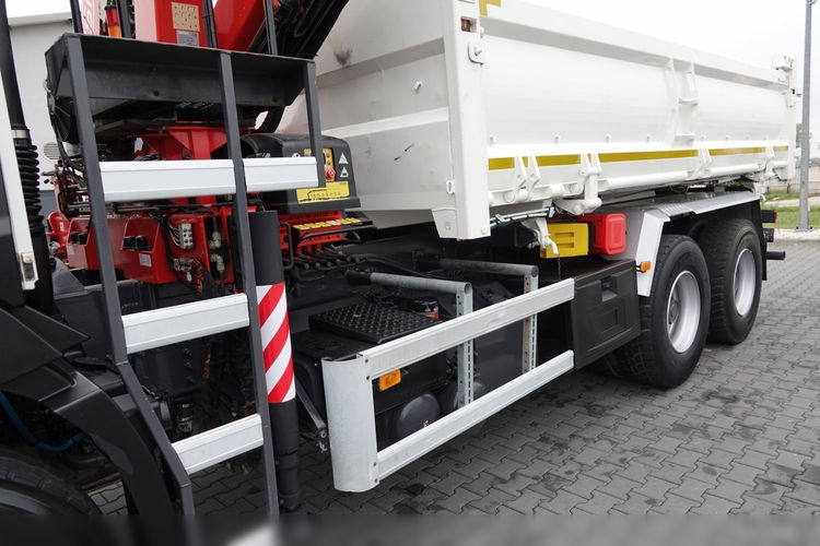 Renault C 380 / 6x4 / WYWROTKA 3 STRONNA  + HDS FASSI F135 / HYDROBURTA / EURO 6 / STEROWANIE RADIOWE / ROTATOR / BORDMATIC zdjęcie 21