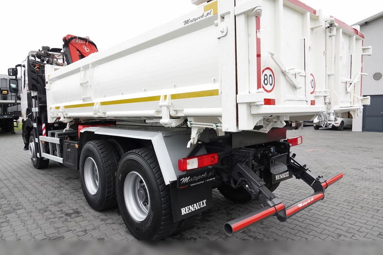 Renault C 380 / 6x4 / WYWROTKA 3 STRONNA  + HDS FASSI F135 / HYDROBURTA / EURO 6 / STEROWANIE RADIOWE / ROTATOR / BORDMATIC zdjęcie 22