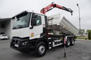 Renault C 380 / 6x4 / WYWROTKA 3 STRONNA  + HDS FASSI F135 / HYDROBURTA / EURO 6 / STEROWANIE RADIOWE / ROTATOR / BORDMATIC zdjęcie 2