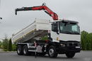Renault C 380 / 6x4 / WYWROTKA 3 STRONNA  + HDS FASSI F135 / HYDROBURTA / EURO 6 / STEROWANIE RADIOWE / ROTATOR / BORDMATIC zdjęcie 7