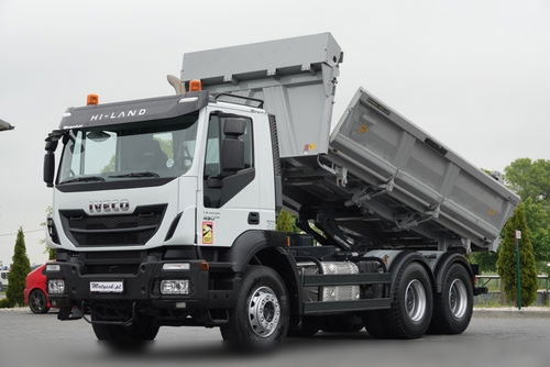 Iveco TRAKKER 450 / 6x4 / WYWROTKA / HYDROBURTA / BORDMATIC / EURO 6 / MEILLER KIPPER