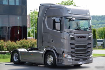 Scania S 540 / RETARDER / CAŁA NA PODUSZKACH / METALIK / NAVI / SKÓRY / EXPRES / BOGATA OPCJA / PO ZŁOTYM KONTRAKCIE SERWISOWYM