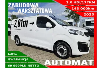 Peugeot Expert L3H1 69999zł NETTO 2.0HDi/177KM Zabudowa warsztatowa