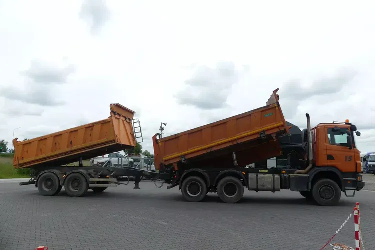 Scania G440 6x6 / 2x HYDROBURTA + MEILLER WYWROTKA / ZESTAW / zdjęcie 3
