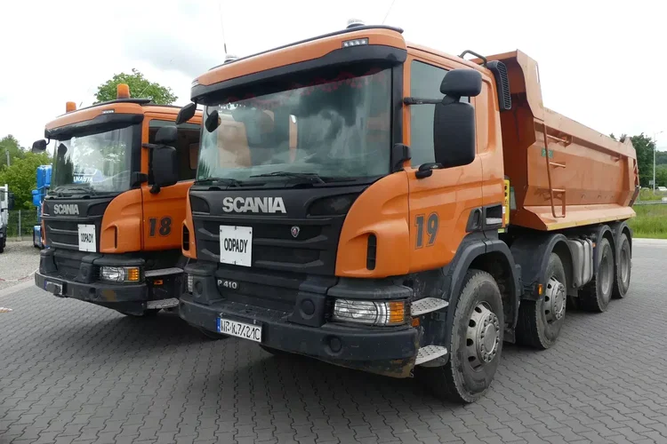 Scania P410 8x4 / WYWROTKA TYLNO ZSYPOWA / SKIBICKI 17m3 / zdjęcie 4