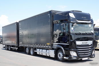 DAF XF 480 / ZESTAW TANDEM / 120 M3 / PRZEJAZDOWY / KLIMA POSTOJOWA / WIELTON /  2019 ROK / PO KONTRAKCIE SERWISOWYM