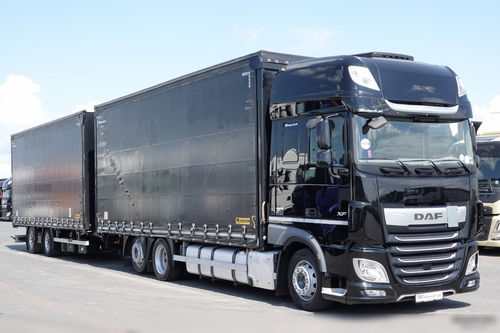 DAF XF 480 / ZESTAW TANDEM / 120 M3 / PRZEJAZDOWY / KLIMA POSTOJOWA / WIELTON /  2019 ROK / PO KONTRAKCIE SERWISOWYM