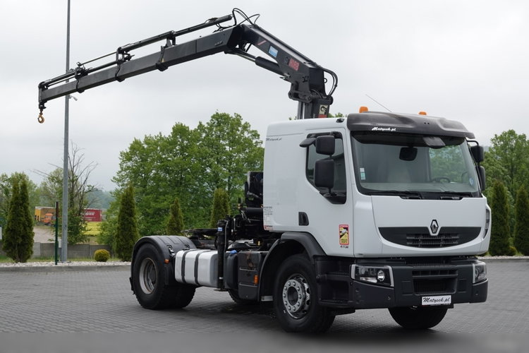 Renault PREMIUM LANDER 410 / HDS HIAB 166 E-4 / WYSIEG 12.6 m / MANUAL / STEROWANIE RADIOWE / CIĄGNIK SIODŁOWY zdjęcie 9