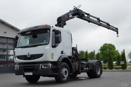 Renault PREMIUM LANDER 410 / HDS HIAB 166 E-4 / WYSIEG 12.6 m / MANUAL / STEROWANIE RADIOWE / CIĄGNIK SIODŁOWY