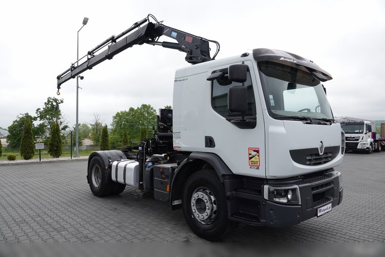 Renault PREMIUM LANDER 410 / HDS HIAB 166 E-4 / WYSIEG 12.6 m / MANUAL / STEROWANIE RADIOWE / CIĄGNIK SIODŁOWY zdjęcie 7