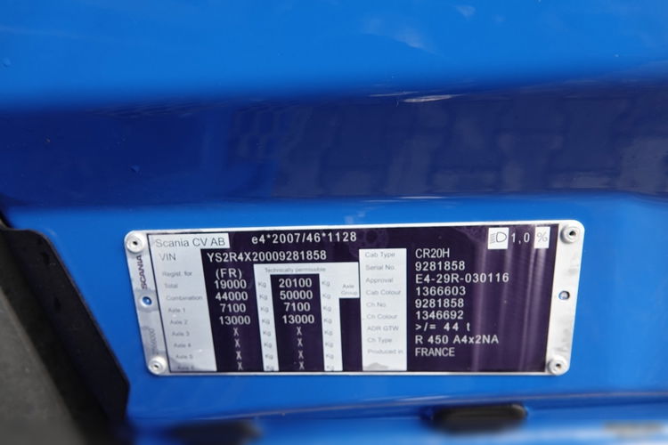 Scania R 450 / RETARDER / HYDRAULIKA / ADR AT /  KLIMA POSTOJOWA / 2021 ROK / PO KONTRAKCIE SERWISOWYM  zdjęcie 38