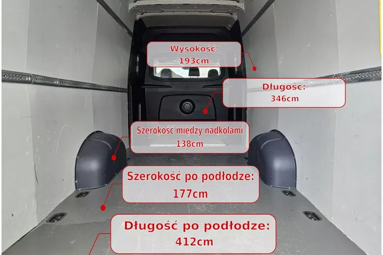 Volkswagen Crafter L4H2 109900zł NETTO Brygadówka 6 osób 2.0TDi/140KM zdjęcie 19