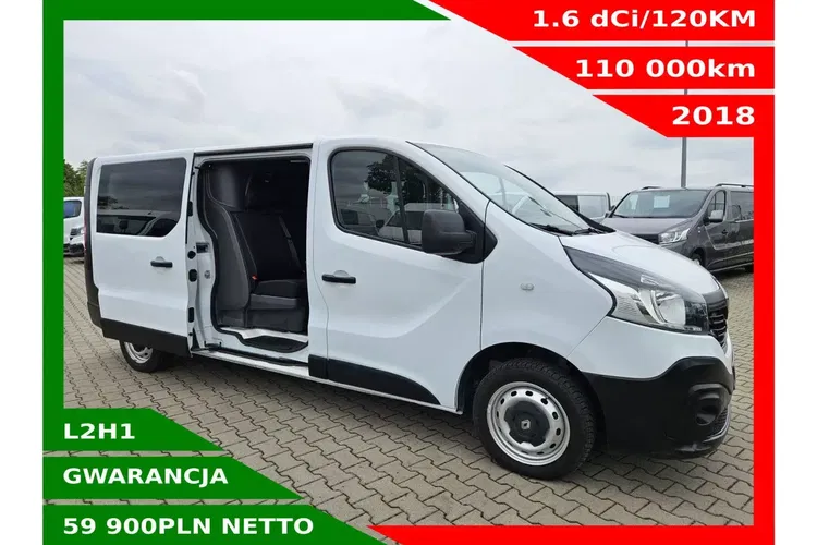 Renault Trafic Long 59900zł NETTO Brygadówka 6 osób 1.6dCi/120KM zdjęcie 1