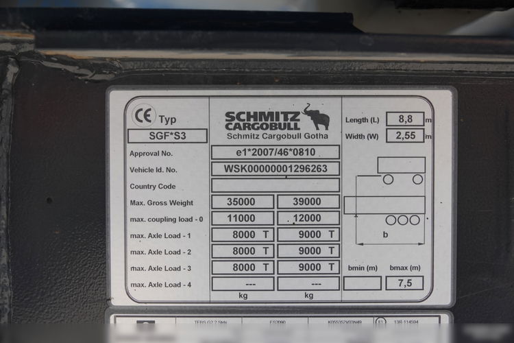 Schmitz / WYWROTKA 28 M3 / ALUMINIOWA / OŚ PODNOSZONA  zdjęcie 19