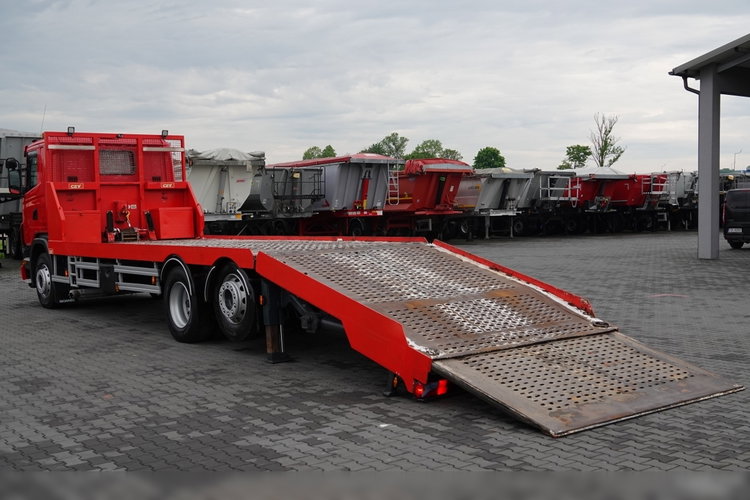 Scania G 360 / 6X2 / LAWETA / POMOC DROGOWA / OŚ SKRĘTNA I PODNOSZONA / NAJAZDY HYDRAULICZNE / WCIĄGARKA / SPROWADZONY zdjęcie 9