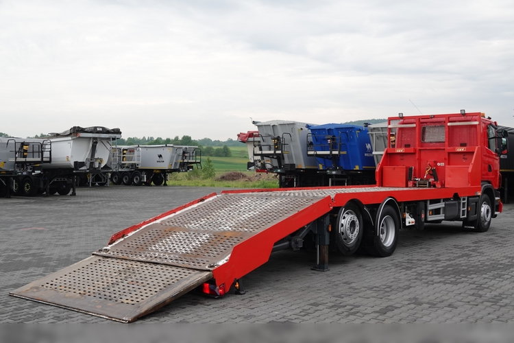 Scania G 360 / 6X2 / LAWETA / POMOC DROGOWA / OŚ SKRĘTNA I PODNOSZONA / NAJAZDY HYDRAULICZNE / WCIĄGARKA / SPROWADZONY zdjęcie 11