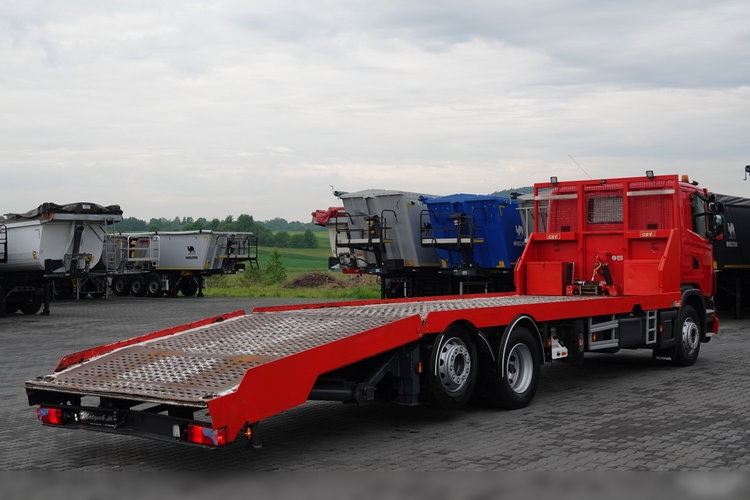 Scania G 360 / 6X2 / LAWETA / POMOC DROGOWA / OŚ SKRĘTNA I PODNOSZONA / NAJAZDY HYDRAULICZNE / WCIĄGARKA / SPROWADZONY zdjęcie 18