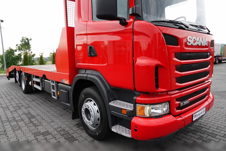 Scania G 360 / 6X2 / LAWETA / POMOC DROGOWA / OŚ SKRĘTNA I PODNOSZONA / NAJAZDY HYDRAULICZNE / WCIĄGARKA / SPROWADZONY zdjęcie 20
