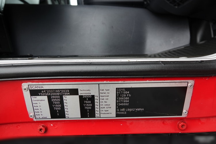 Scania G 360 / 6X2 / LAWETA / POMOC DROGOWA / OŚ SKRĘTNA I PODNOSZONA / NAJAZDY HYDRAULICZNE / WCIĄGARKA / SPROWADZONY zdjęcie 51