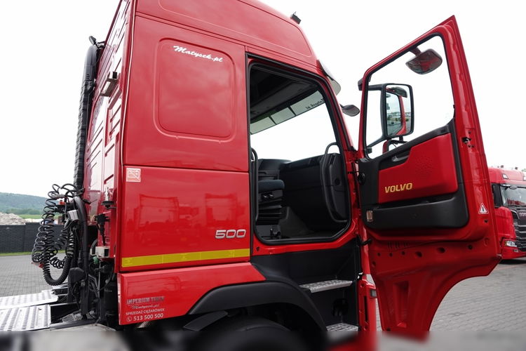 Volvo FH 500 / PUSHER / 3 Osiowy ciągnik siodłowy / PEŁNY ADR / RETARDER / OŚ PODNOSZONA I SKRĘTNA  / SPROWADZONY zdjęcie 38