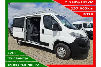 Citroen Jumper L2H1 64999zł NETTO Brygadówka 6 osób 2.0HDi/131KM
