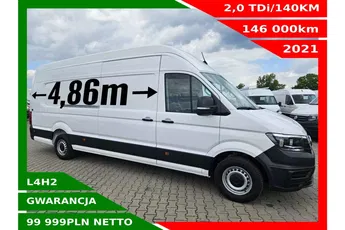 Volkswagen Crafter L4H3 99999zł NETTO 2.0TDI/140KM