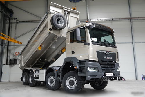 MAN TGS 41.480 / 8X8 / WYWROTKA TYLKNOZSYPOWA / KH-KIPPER / HARDOX / METALIK / 2025 / AUTOMAT / FABRYCZNIE NOWY / DOSTĘPNY OD RĘKI !