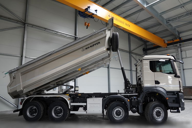 MAN TGS 41.480 / 8X8 / WYWROTKA TYLKNOZSYPOWA / KH-KIPPER / HARDOX / METALIK / 2025 / AUTOMAT / FABRYCZNIE NOWY / DOSTĘPNY OD RĘKI ! zdjęcie 7