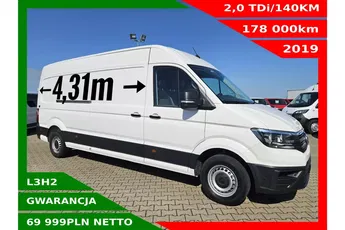 Volkswagen Crafter L3H2 69999zł NETTO 2.0TDi/140KM