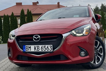 Mazda 2 +90KM+LEDY+asystent pasa ruchu+MARTWE POLE+RADAR