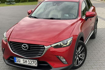 Mazda CX-3 +150KM+KAMERA cofania+Asystent pasa ruchu+RADAR