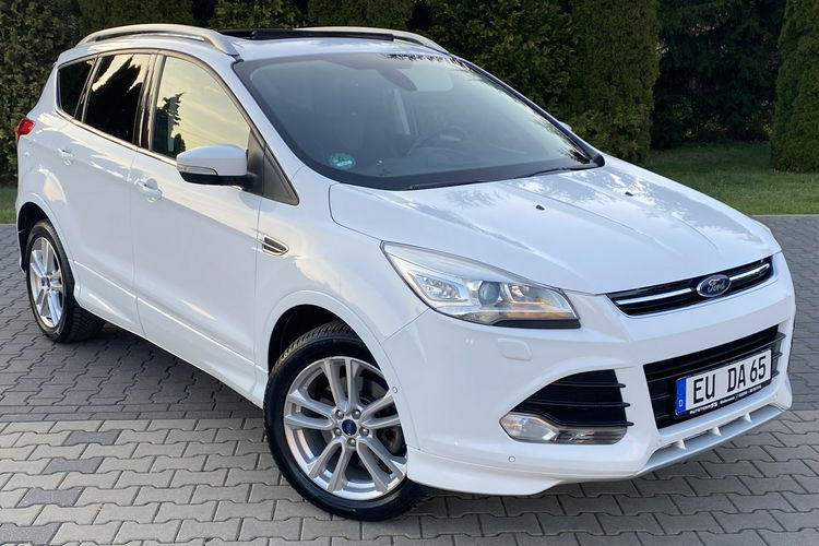 Ford Kuga Panorama+Ledy przód tył+Półskóry+Keyless Go+Climatronic+Podg Fotele zdjęcie 16