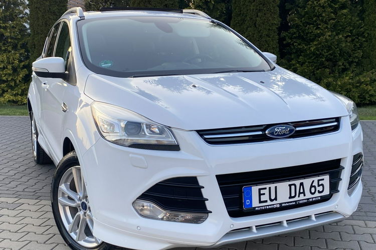 Ford Kuga Panorama+Ledy przód tył+Półskóry+Keyless Go+Climatronic+Podg Fotele zdjęcie 17