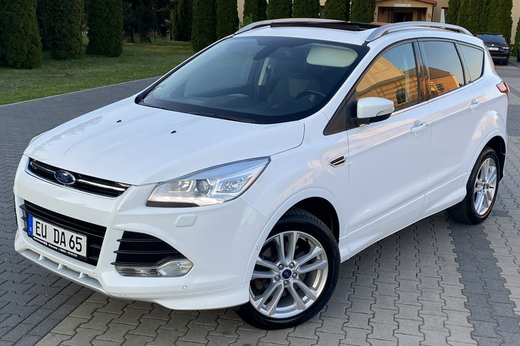 Ford Kuga Panorama+Ledy przód tył+Półskóry+Keyless Go+Climatronic+Podg Fotele zdjęcie 4