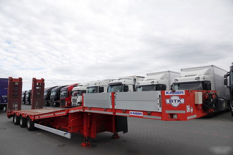 Kaiser / S450 / NACZEPA LAWETA / NISKOPODWOZIE / PODEST HYDRAULICZNY / NAJAZDY HYDRAULICZNE / SPROWADZONY  zdjęcie 9