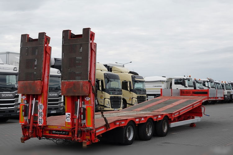 Kaiser / S450 / NACZEPA LAWETA / NISKOPODWOZIE / PODEST HYDRAULICZNY / NAJAZDY HYDRAULICZNE / SPROWADZONY  zdjęcie 8