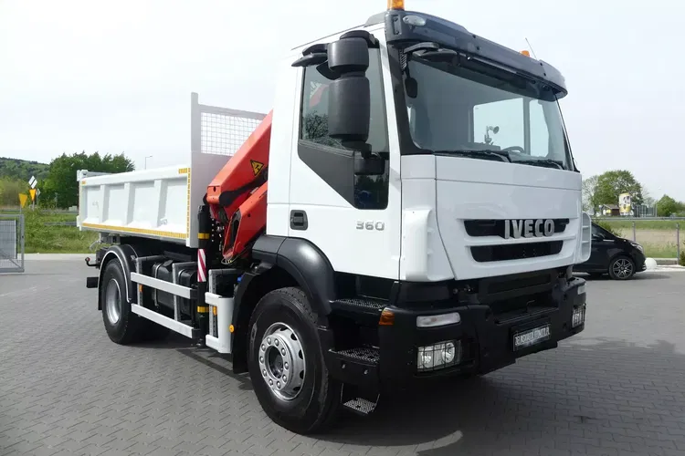 Iveco TRAKKER 360 / WYWROTKA + HDS PALFINGER PK13001 SKŁADANY W Z zdjęcie 13