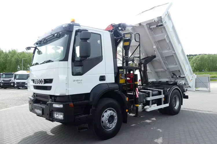 Iveco TRAKKER 360 / WYWROTKA + HDS PALFINGER PK13001 SKŁADANY W Z zdjęcie 2