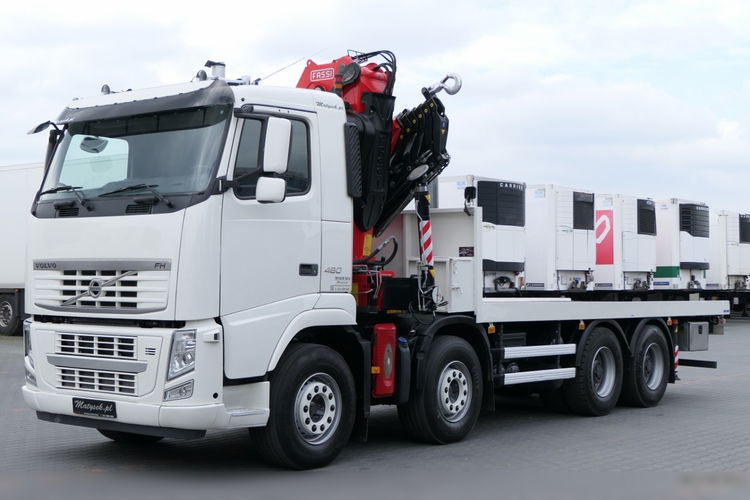 Volvo FH 460 / 8X4 / PLATFORMA + HDS FASSI F445 / 17 M WYSIĘGU / MAX UDŹWIG 13, 5 T / STEROWANIE RADIOWE zdjęcie 10
