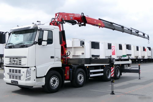 Volvo FH 460 / 8X4 / PLATFORMA + HDS FASSI F445 / 17 M WYSIĘGU / MAX UDŹWIG 13, 5 T / STEROWANIE RADIOWE